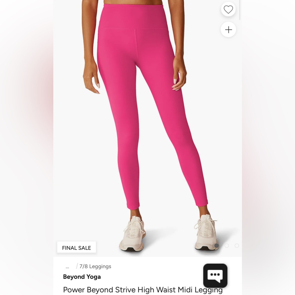 Beyond Yoga Fuchsia High Waist Leggings